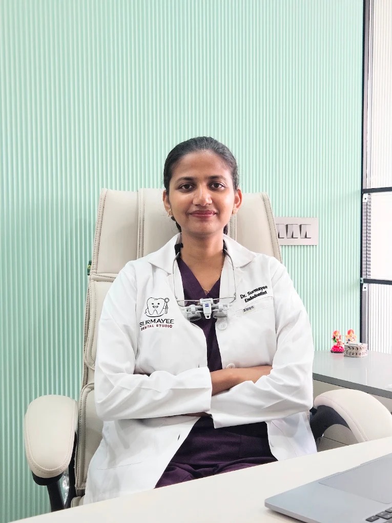 Dr. Surmayee, founder and lead dentist at Surmayee Dental Studio, Noida